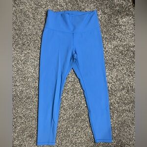 Women's Blue High-Waisted Leggings